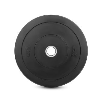 Cannon - Disco Bumper  50mm, De 5 kg a 25kg, Bumpe Plates, Goma Maciza, Absorben Golpes, Color Negro, Entrenamiento Pesas