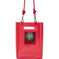 polaroid bolsa tipo cubo de tpu transparente 100 reciclado roja
