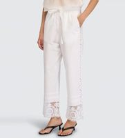 semicouture para mujer s6sg30 pantalon ottoline blanco 46 casual algodon