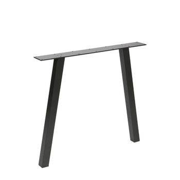 Pies de mesa 79x10 en metal negro