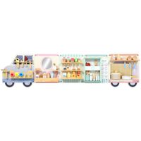 aiyaplay busy board montessori - juguete sensorial con diseno de camion desde 3 anos