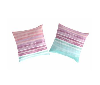 Funda de almohada elyse (2) rosa/verde/azul 65x65(2) cm