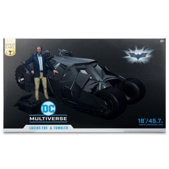 Dc Multiverse Vehículo Tumbler Con Lucuis Fox (the Dark Knight)