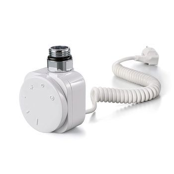 Kibath Temostato Con Resistencia Secatoallas Redondo De 600w Acabado Blanco Mate Fabricado En Abs