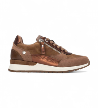 Refresh para mujer. 17295904-CAMEL Zapatillas 172959 marrón (38), Plano, Cremallera, Casual