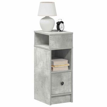 Mesillas De Noche (2 Uds) - Dormitorio - Madera De Ingeniería - Gris Hormigón (25x31x66cm)