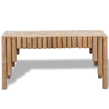 Mesa De Centro 70x35x35 Cm Bambú - Marrón