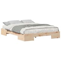 estructura de cama marron 140 x 200 cm vidaxl