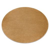 alfombra softy circulo llanura color solido oro circulo 150 cm
