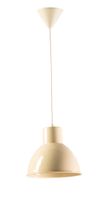 lampara techo pantalla metalica crema