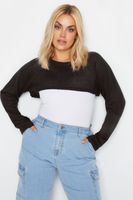 yours calentador de brazos de punto negro mujer curvy y tallas grandes yours