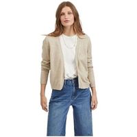 vila chaqueta de punto ril short cardigan - natural melange para mujer
