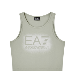 EA7 para mujer. 7W001068_AF12484 Top Visibility verde (XXL), Casual, Algodón, Sin mangas / Tirantes
