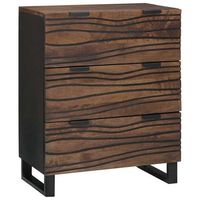 vitrina marron 60 x 335 x 75 cm madera maciza de mango vidaxl
