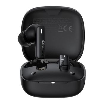 Auriculares Baseus Bowie E19 inalámbricos Bluetooth 5.3 Waterproof IPX5 Negro para Llamadas y Música