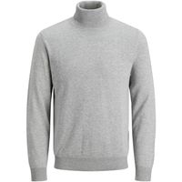 jack  jones jersey 12194865 pktori basic knit roll neck light grey melange para hombre