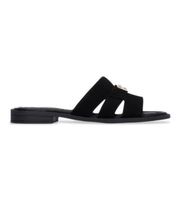carmela para mujer 16306101-negro sandalias de piel 163061 negro 37 plano serraje ninguno casual