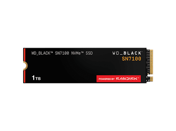 Disco duro SSD interno 1TB - WD_BLACK SN7100 NVMe SSD, Hasta 7250 MB/s lectura, M.2 2280, Negro