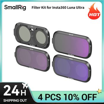 Kit de Filtros SmallRig para Insta360 Luna Ultra con Filtro ND16 ND64 ND128 CPL y Paño de Limpieza, Ayuda a Reducir la Luz de Forma Uniforme 6688