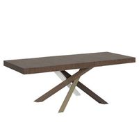 mesa extensible 200304x90 cm volantis premium patas nogal multicolor 4c