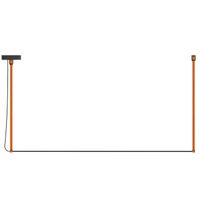 lampara colgante led rene horizontal mono