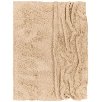 Manta suave Arnia beige 150x200 cm