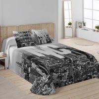 naturals - colcha bouti estampada - tejido 100 algodon extra suave relleno 100 poliester- fabricado en espana - modelos nueva york - cama 90135150180 cm