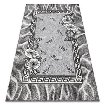 Alfombra Bcf Morad Trio Flores, Hojas Clásico - Gris 120x170 Cm