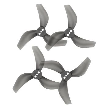 GEPRC x GEMFAN GP2219-3 2219 de 2.2 pulgadas hélice negra transparente de 3 palas con eje de 1.5 mm para drones de carre