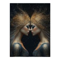 cuadro mujer geminis alu-dibond 30x40 cm