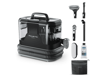 Aspirador de tapicerías - Rowenta Clean IT IN5021, Limpia y manchas, Depósito extraíble, 2.3L, Hasta 13.5 kPa, 750w, Autolimpieza, Negro