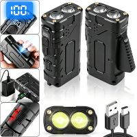linterna led de luz fuerte super brillante con bateria de larga duracion multifuncional para exteriores luz de trabajo pequena y portatil
