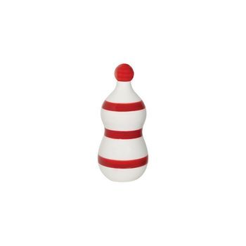 Lido - Botella De Cerámica Con Franjas De Azafrán Rojo