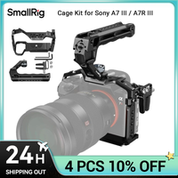 kit de jaula smallrig a7 iii  a7r iii con cable de mango superior para sony alpha 7 iii  alpha 7r iii kit portatil 4198