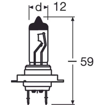24v H7 Halogen Bulb - Single Pack Boxed