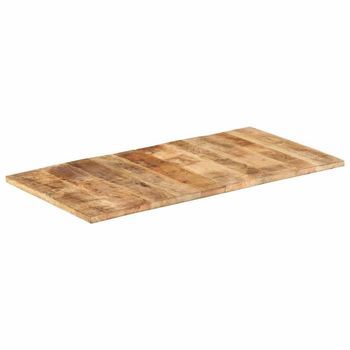 Tablero De Mesa Madera Maciza De Mango 25-27 Mm 120x60 Cm Vidaxl