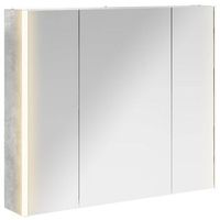 armario con espejo de bano  mueble de bano gris concreto 835 x 155 x 70 cm