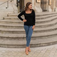 celeste jersey nyssa para mujer