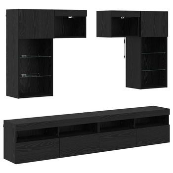 Unidades De Pared Para Tv 6 Uds. Roble Artisan Vidaxl