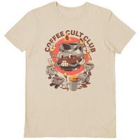 ilustrata camiseta manga larga holy coffee club para mujer