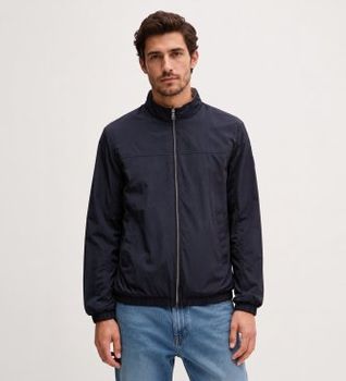 Guess para hombre. M6GL03W1659 Chaqueta Bomber Reversible marino, gris (S), Casual, Poliamida