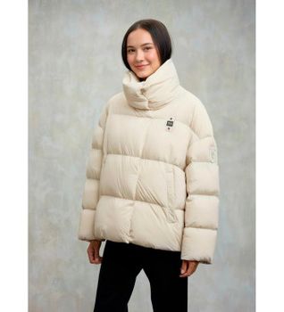 Blauer para mujer. 25WBLDC03166 Plumífero Corto Nuvola Ross beige (M), Casual, Nylon