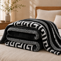 osonube - manta franela 130x160160 x 220 220x260cm manta sofa microfibra 100 poliester extra suave manta para cama sobre cama plaid