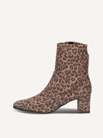 caprice bootie beige made of textiles with block heel size 41
