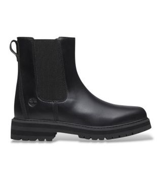 Timberland para mujer. TB0A2KK2W021 Botines Chelsea de piel Britton Drive negro (38.5 W), Plano, Ninguno, Casual