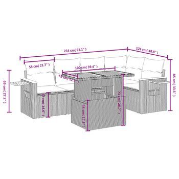 Conjunto De Salón (con Cojines, De Seis Piezas)