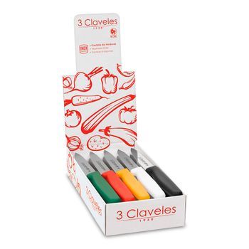 Expositor 20 Cuchillos Verduras 3 Claveles