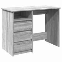 escritorio  mesa de trabajo de madera de ingenieria gris sonoma 102x50x75 cm