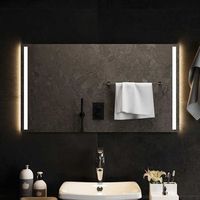 espejo decorativo  espejo de bano con led 90x50 cm cfw481279