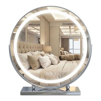Espejo Make-up Chrome 50cm Led